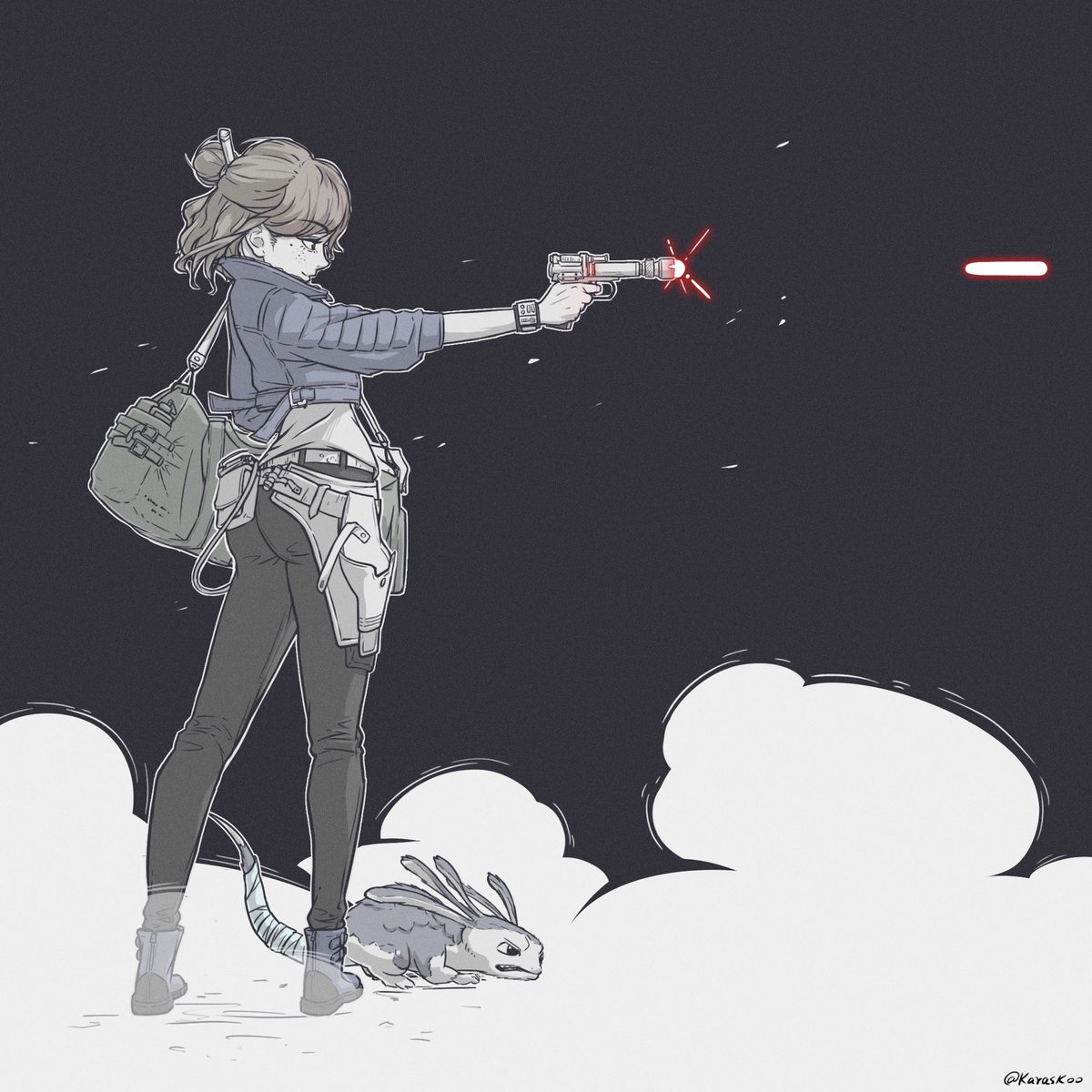 Karaskooo's tweet photo. I really love this game!

#StarWars #StarwarsOutlaws
#Humberly González
#Nix #KayVess https://t.co/Qq8mEYXDfW