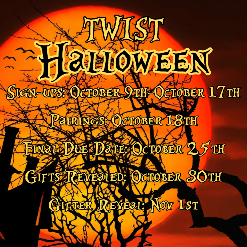 Twst_Zines's tweet image. DMe'd to share this for an event without a Twitter:
Twisted Wonderland Halloween Flash Exchange! Sign-ups close October 17th!

archiveofourown.org/collections/tw…