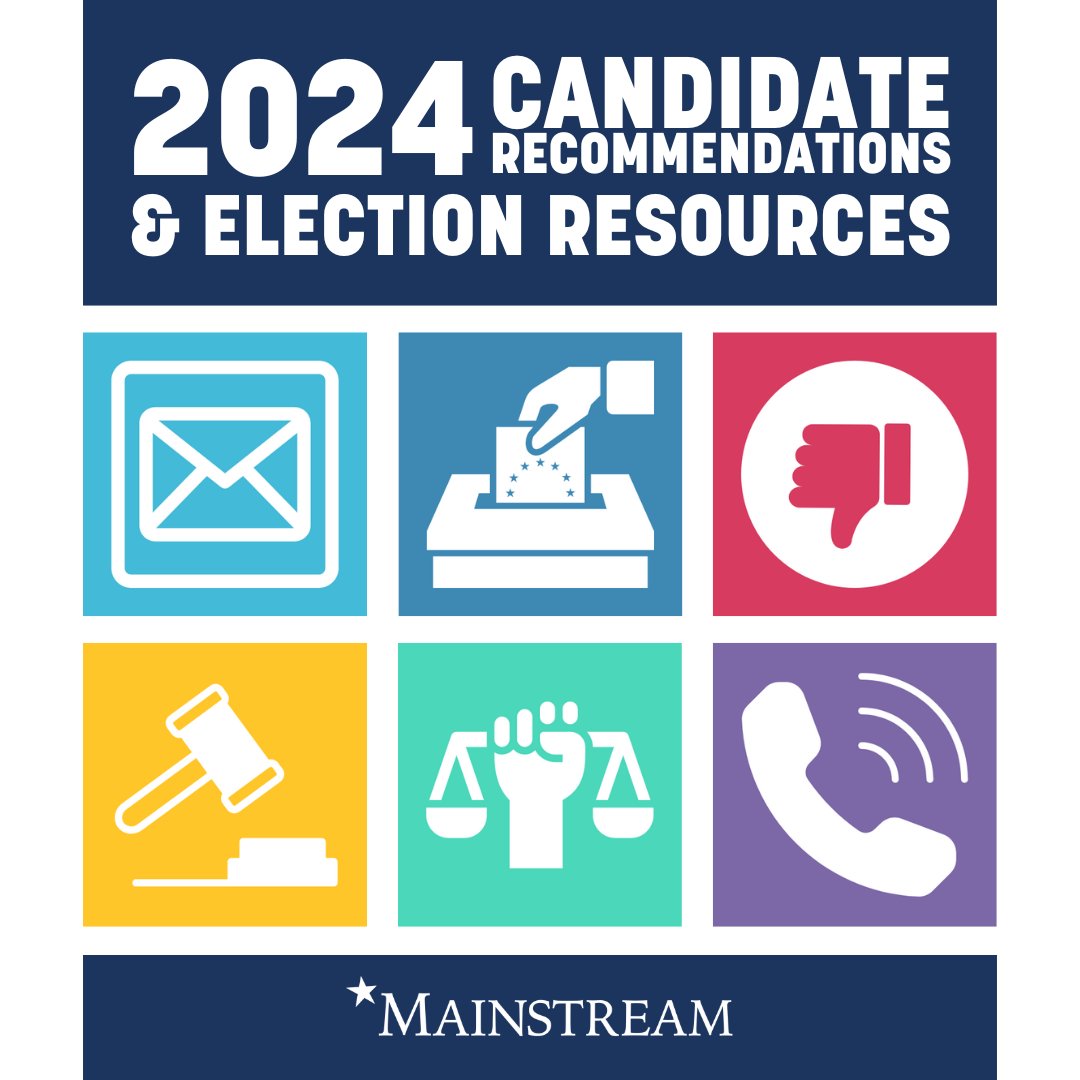 Check our Nov 5th candidate recommendations + other important voting resources at mainstreamcoalition.org Vote &amp; #DoMoreThanVote