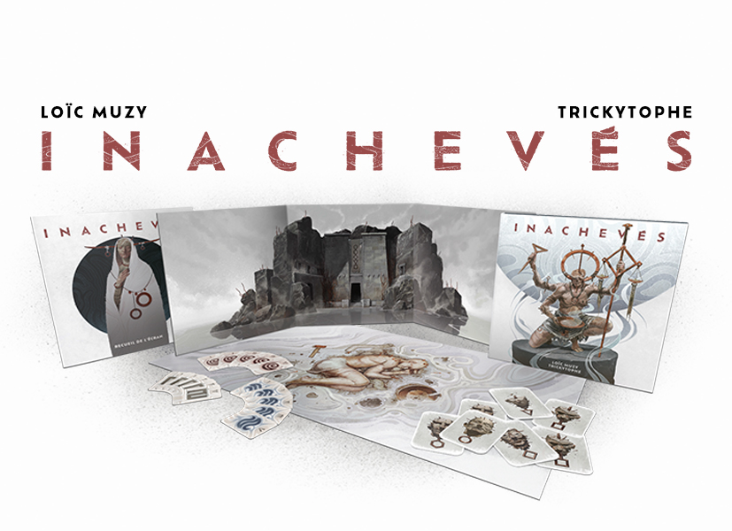J'ai le plaisir de vous annoncer que j'écrirais un scénario pour "INACHEVÉS" !

Ce JDR est une œuvre à part entière.
Venant de Loïc Muzy, l'illustrateur de renom, et Trickytophe, l'un des auteurs de Donjons &amp; Chatons.

C'est sur Gameontabletop, et on y jouera en live le 23/11 !