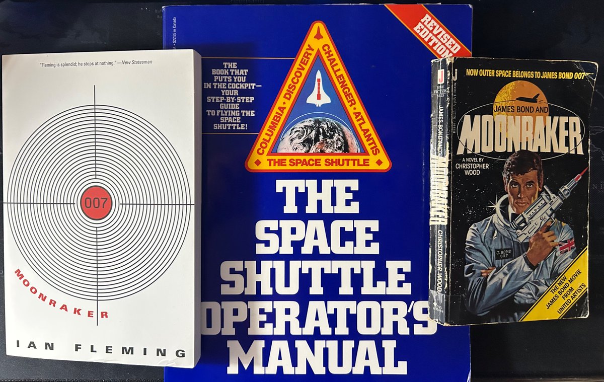 Co-host <a href="/Double0Slevin/">Christian Evangelista</a> did some extra reading for our episode on the <a href="/007/">James Bond</a> film Moonraker, including the original <a href="/TheIanFleming/">Ian Fleming</a> novel, the movie novelization by Christopher Wood, and The Space Shuttle Operator’s Manual.

Check out the episode below:

podcasts.apple.com/us/podcast/the…