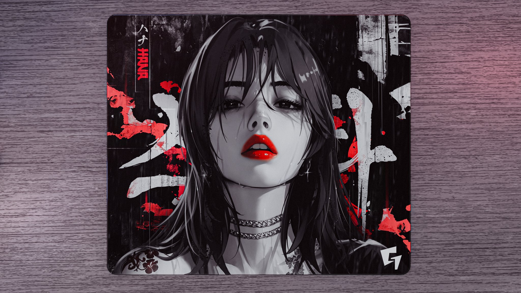 最終値下げ　6月末まで　GLSSWRKS Hana Japan ver. GLSSWRKS(グラスワークス) Hana プレミアムガラスマウスパッド