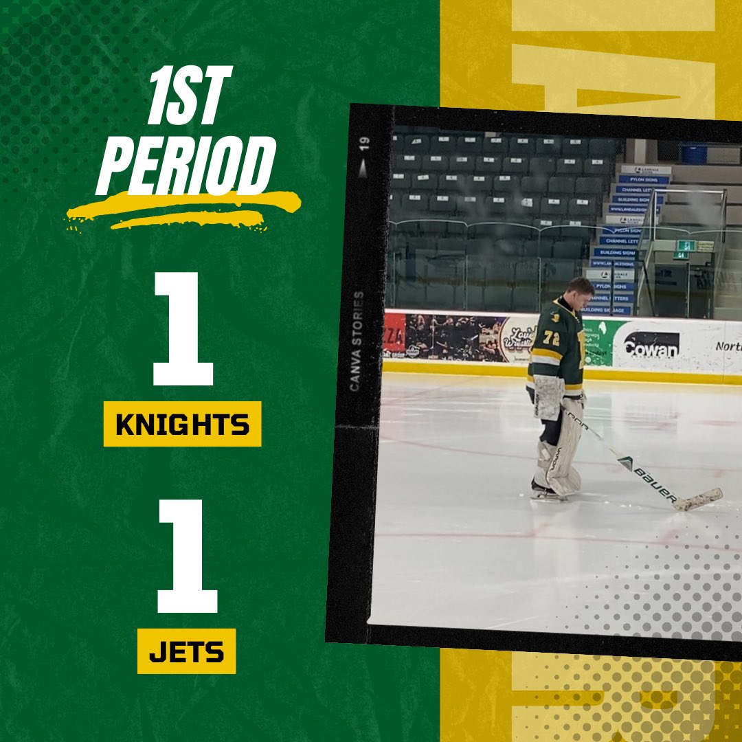 Knights and Jets are tied after 1. Who do you think is gonna break the tie in the second period?