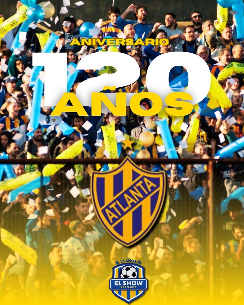elshowdeatlanta's tweet photo. Feliz cumpleaños #Atlanta de mi vida!!

120 años de pura pasión, y el enorme deseo de que la próxima temporada sea peleando por volver al lugar al que pertenecemos

Te amamos por siempre!! https://t.co/qFc2dqvk5d