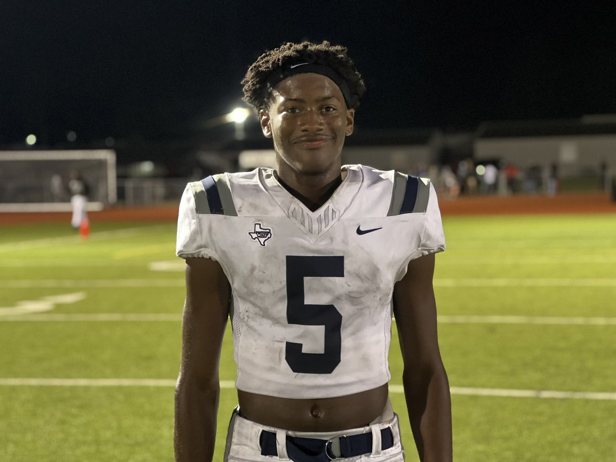 R_Brauninger's tweet photo. 2026 West Orange-Stark WR Ja’Mikael Davis was the best player on the field in the second half tonight. His contributions on both sides of the ball were major factors in a comeback win for the Mustangs. 

@jamikael15026 | @Wosfootball112 https://t.co/TkCRsMFtDK
