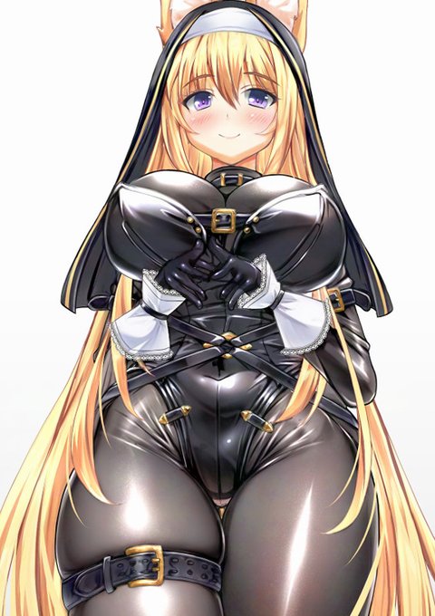 レザーボンデージ風シスターなアカネさん 