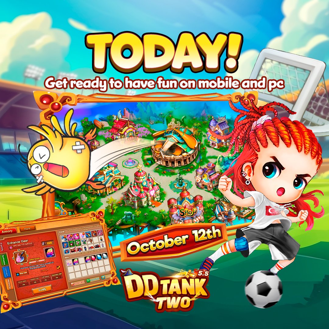 ddtanktwo's tweet photo. IT'S TODAY at 8 AM New York and 8 PM Philippines and Malaysia! 🚀

We're just moments away from the big launch of our super server for Android, iOS, and PC! 🎉

Don't miss out, secure your rewards by pre-registering now. 😎🔥 https://t.co/bWt6Dop0ab