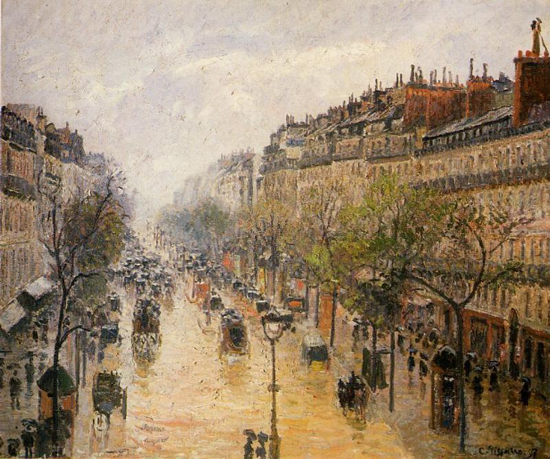 artpissarro's tweet photo. Boulevard Montmartre, Spring Rain #artbots #pissarro https://t.co/h9ypzf0fBs