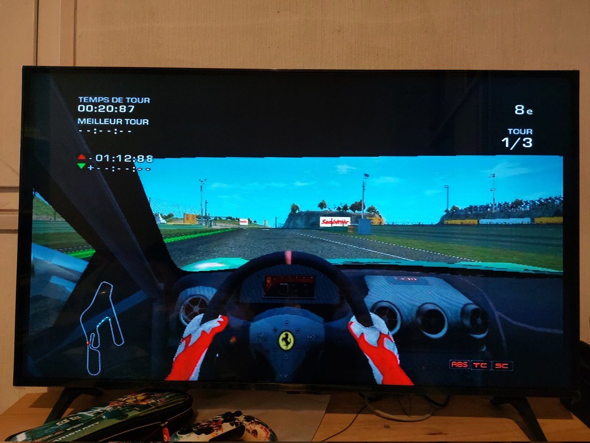 PatMiner2b's tweet photo. Ferrari Challenge Deluxe version Nintendo Wii sur ma TV 4k de chez LG (43 pouces).
#nintendowiigames #nintendowiigame #nintendowii #wii #wiimote #wiigames #wiigame #wiiwii #tv4k #TV #lg #lgtv #lgtv📺 #lgtv4k #tvlg #tvlg4k #game #jeux #jeu #games https://t.co/x7YBiBu9jX