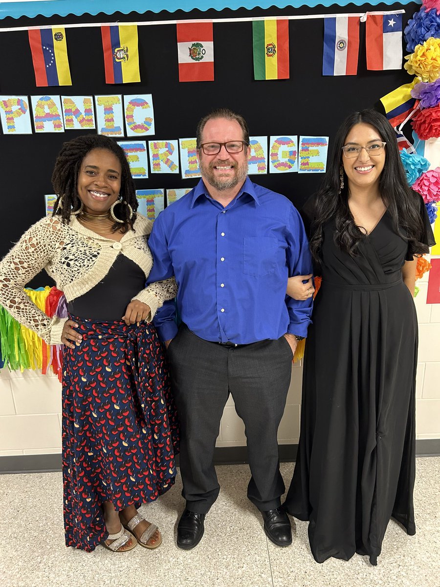 HOCO dress up fun for World Languages’ department was bananas one day with celebrity take over and fancy on the other for dress to impress. @SamuelClemensHS