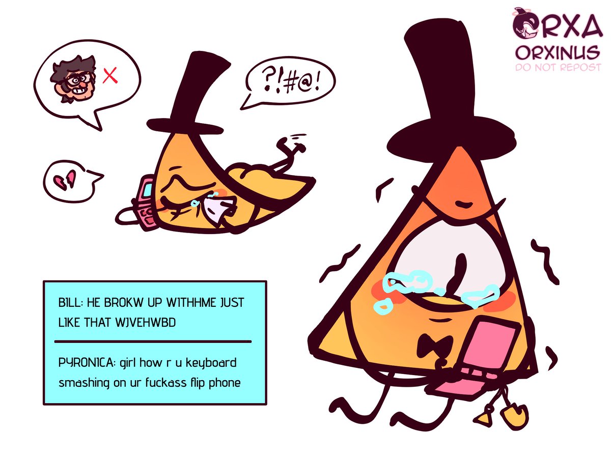 he's just a one trillion and twelve year old teenage girl 🗯️ #BillCipher #GravityFalls #TheBookOfBill