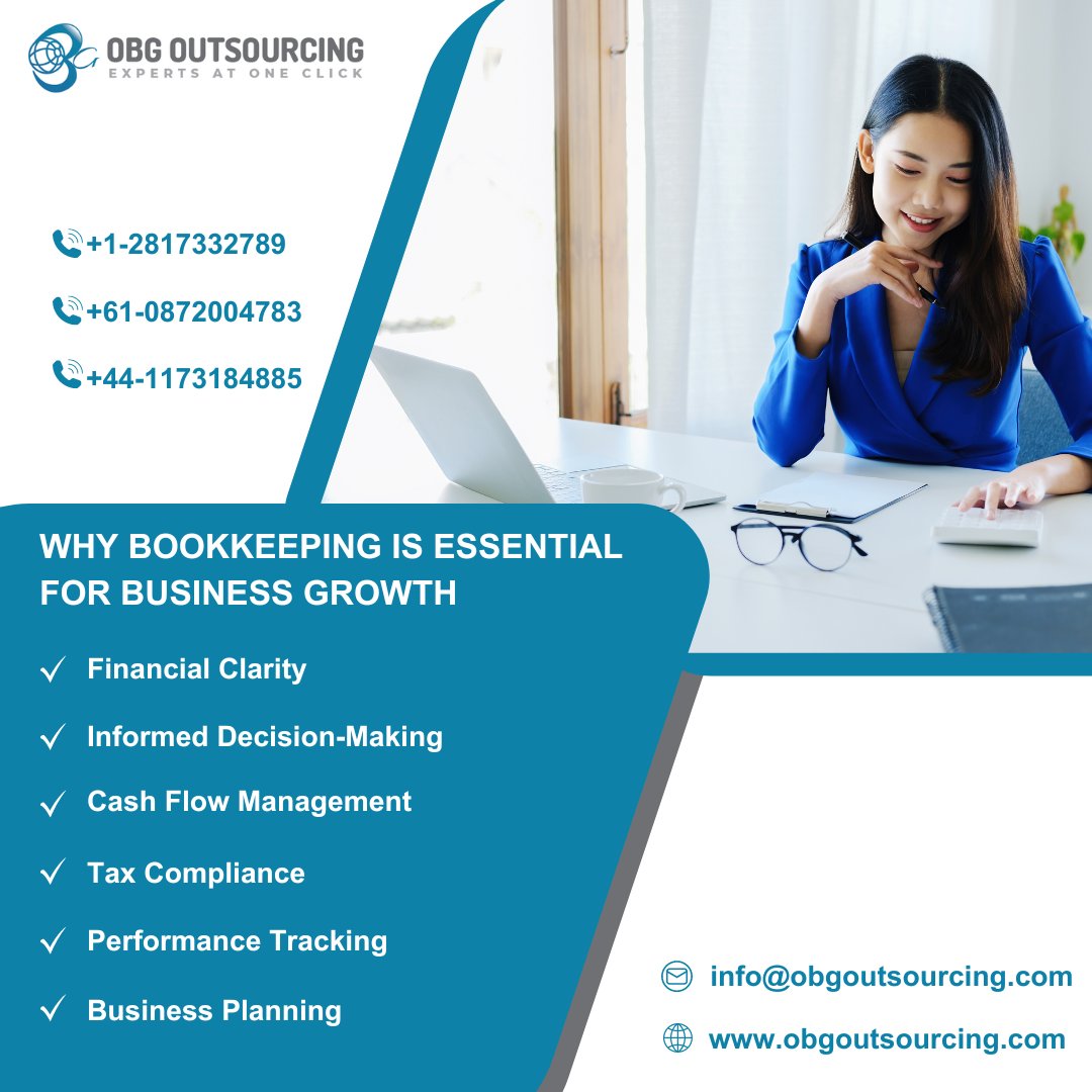 outsourcin49152's tweet image. Why Bookkeeping is Essential for Business Growth
Financial Clarity
Informed Decision-Making
Cash Flow Management
Tax Compliance
obgoutsourcing.com
#BusinessGrowth #BookkeepingEssentials #FinancialClarity #CashFlowManagement
#BusinessPlanning #FinancialSuccess