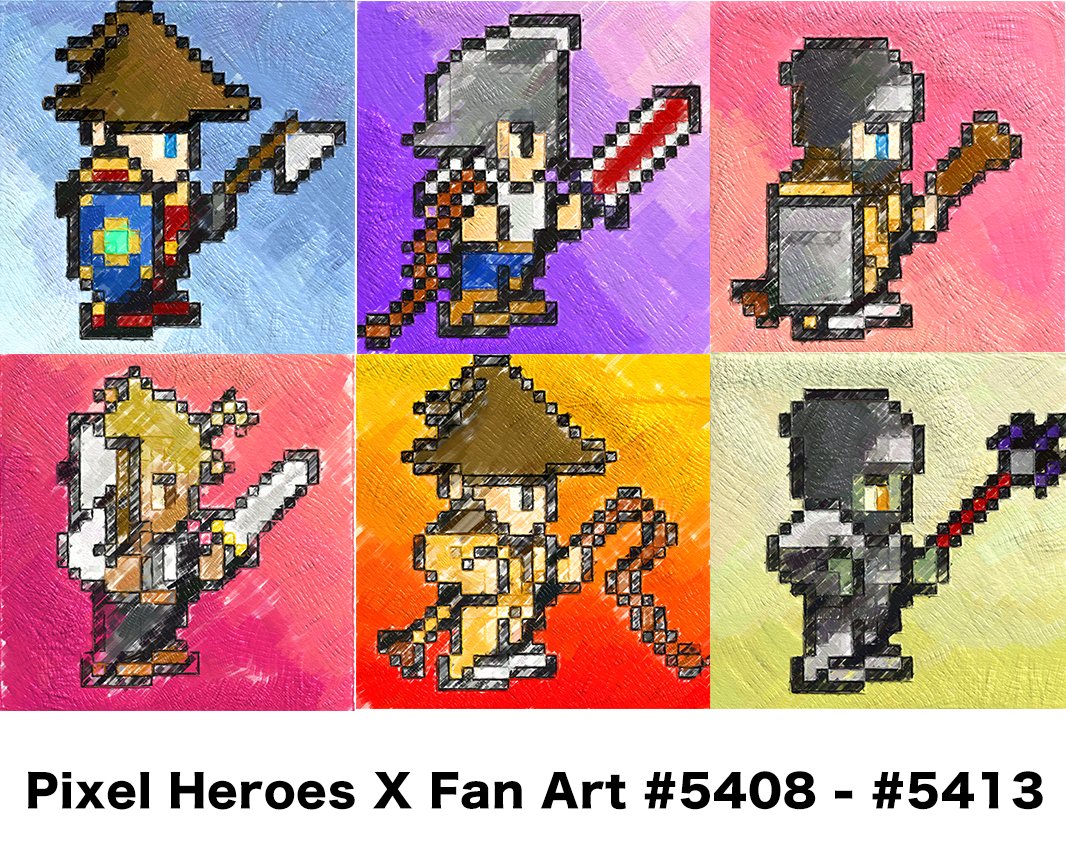みなさまおばんです〜🌛

今宵は﹟5413 までABURAEKAしました🎨✨

#PHX全ヒーロー油絵化計画 完遂まであと：142体⚔️

⬇️本家 #PixelHeroesX はこちら⬇️
opensea.io/collection/pix…

<a href="/pixelheroes_nft/">Pixel Heroes</a> #PixelHeroesFanart #PixelHeroes