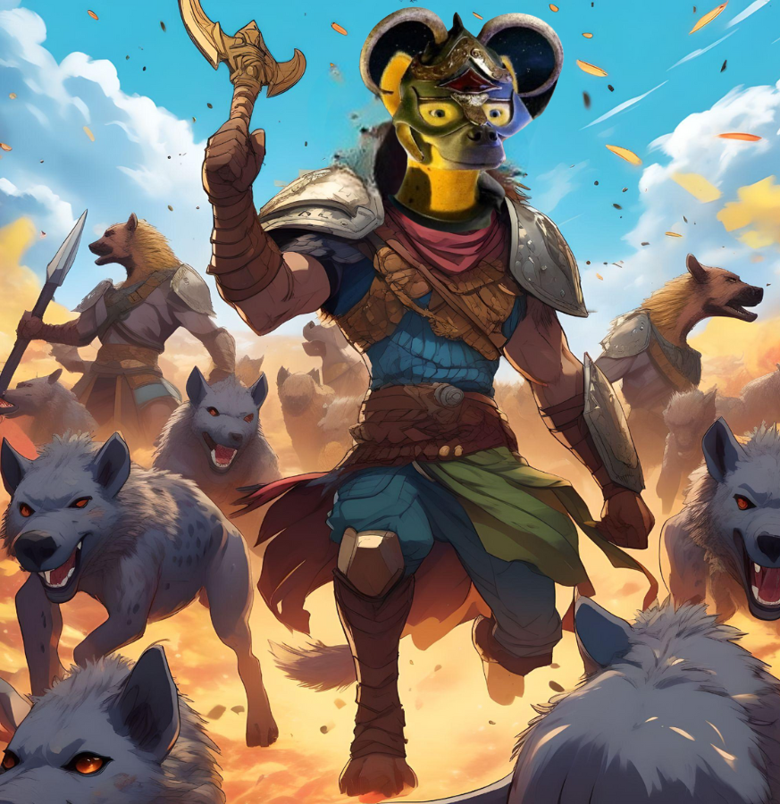 TheHyikings's tweet photo. On the battlefield of the Hyiking revolution, warriors of the #HYK charge forward, led by a crowned champion with cosmic might. With loyal wolves at his feet and fierce hyenas behind him, the army surges across the digital landscape, representing the untamed power of this memecoin. In the whirlwind of the crypto world, Hyiking stands as the king of the pack, fearless and unrelenting. Each strike is a blow to the old financial system, while the skies explode with the possibilities of this new frontier. This is not just a coin—it's a movement. #HYK to the moon!

#HYK #Hyiking #Memecoin #Crypto #Altcoin #Blockchain #CryptoRevolution #DeFi #CryptoCommunity #CryptoTrading #HODL #Cryptocurrency #Bitcoin #Ethereum #ToTheMoon #Bullish #MoonShot #NFT #Web3 #Metaverse #Cryptonews #Shiba #Dogecoin #AltSeason #CryptoGains #CryptoArmy #DeflationaryToken #Cryptoinvestor #CryptoWorld #DigitalAssets