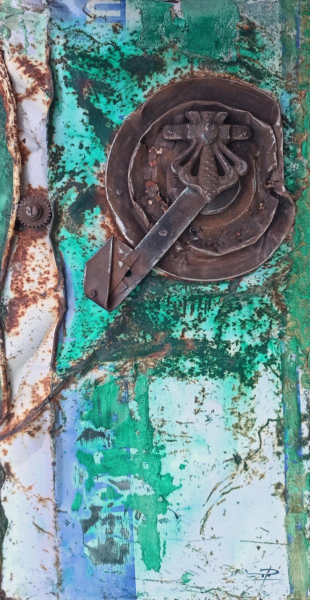 El silenci de la veritat (60x31 cm).   
Ferro rovellat, resines minerals i acrílic.  instagram.com/ponstello/ 
#abstractart #artabstracte #artbarcelona #artcatala #artcontemporani #artebarcelona #artofwoman #artsplastiques #artwoman #catalanartist #mujeresartistas #womenart