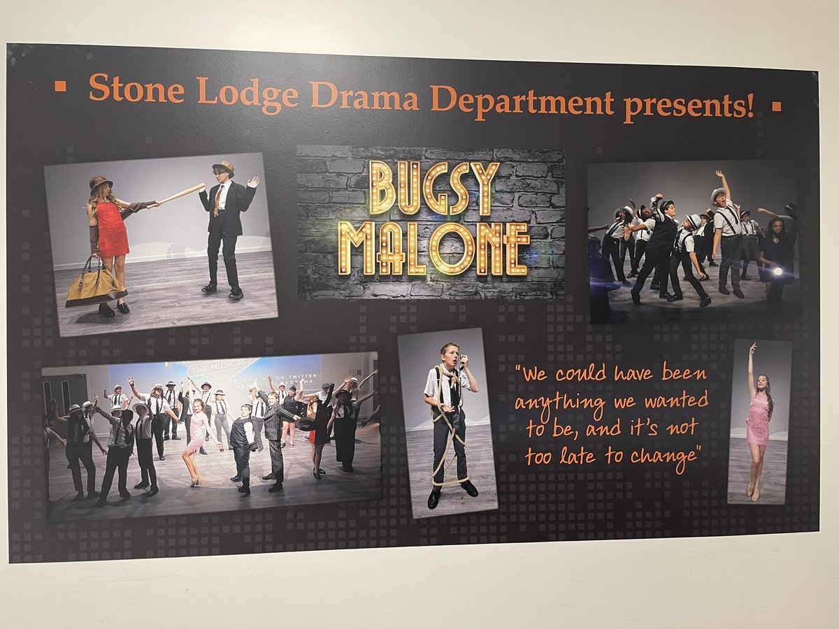 The <a href="/StoneLodgeDrama/">Stone Lodge Drama</a> corridor has had some new additions to celebrate the work completed in the department ahead of Open Evening! #DramaandTheatre #PerformingArts