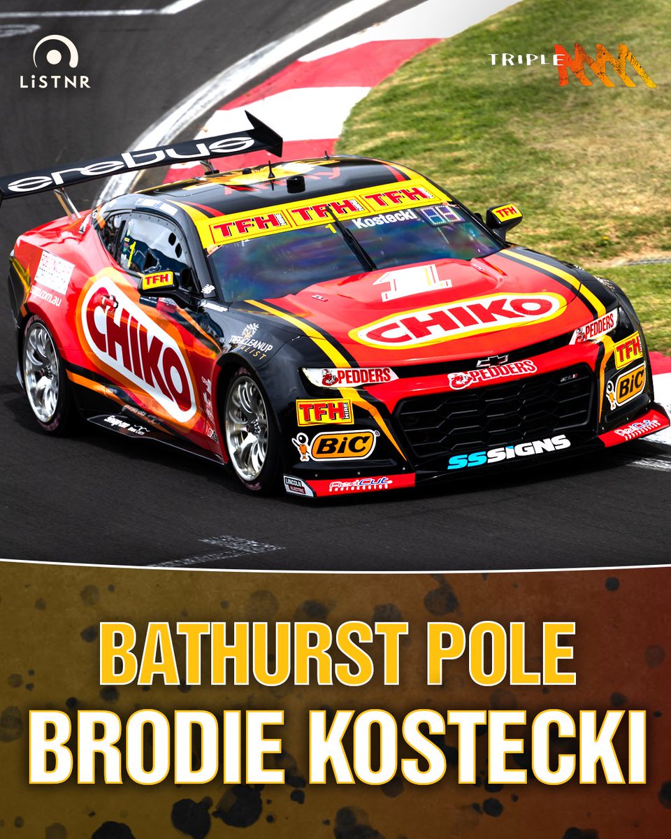 Brodie Kostecki wins the Top Ten shootout and will start tomorrow's great race from Pole!

Catch all the action from Bathurst live on Triple M and the Listnr app!