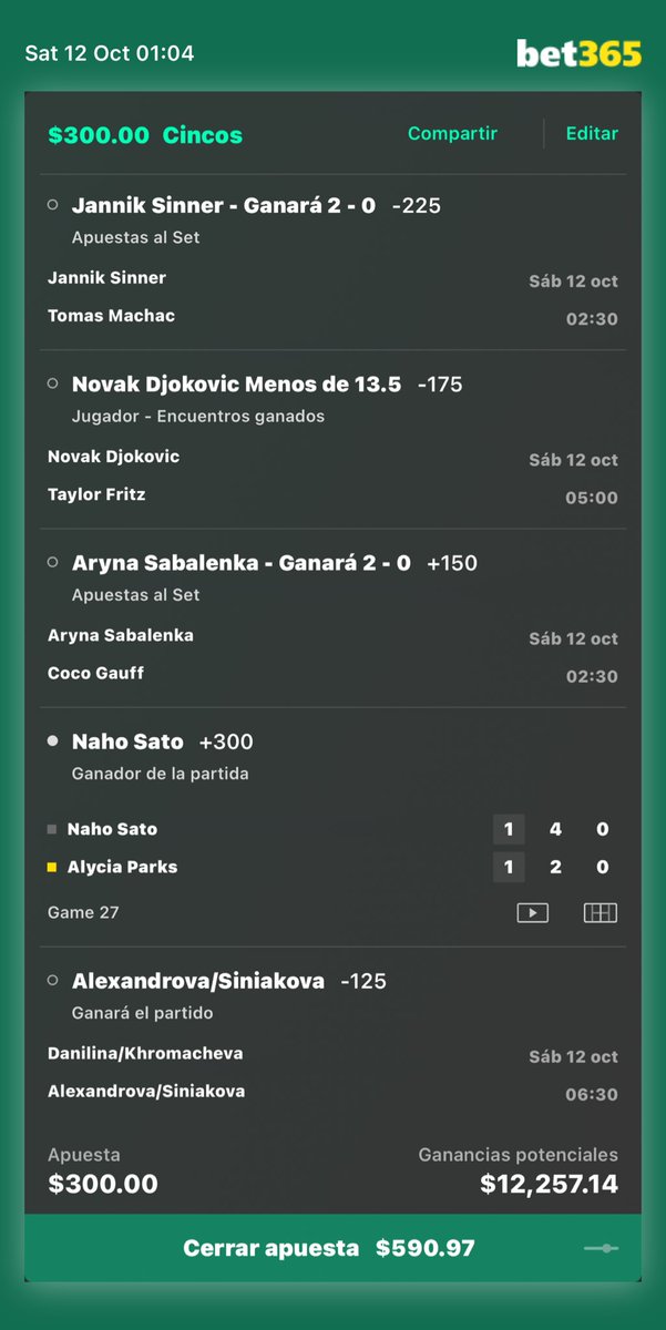 cesarionish's tweet image. ⁦@GrandSlam_Picks⁩  te sigo