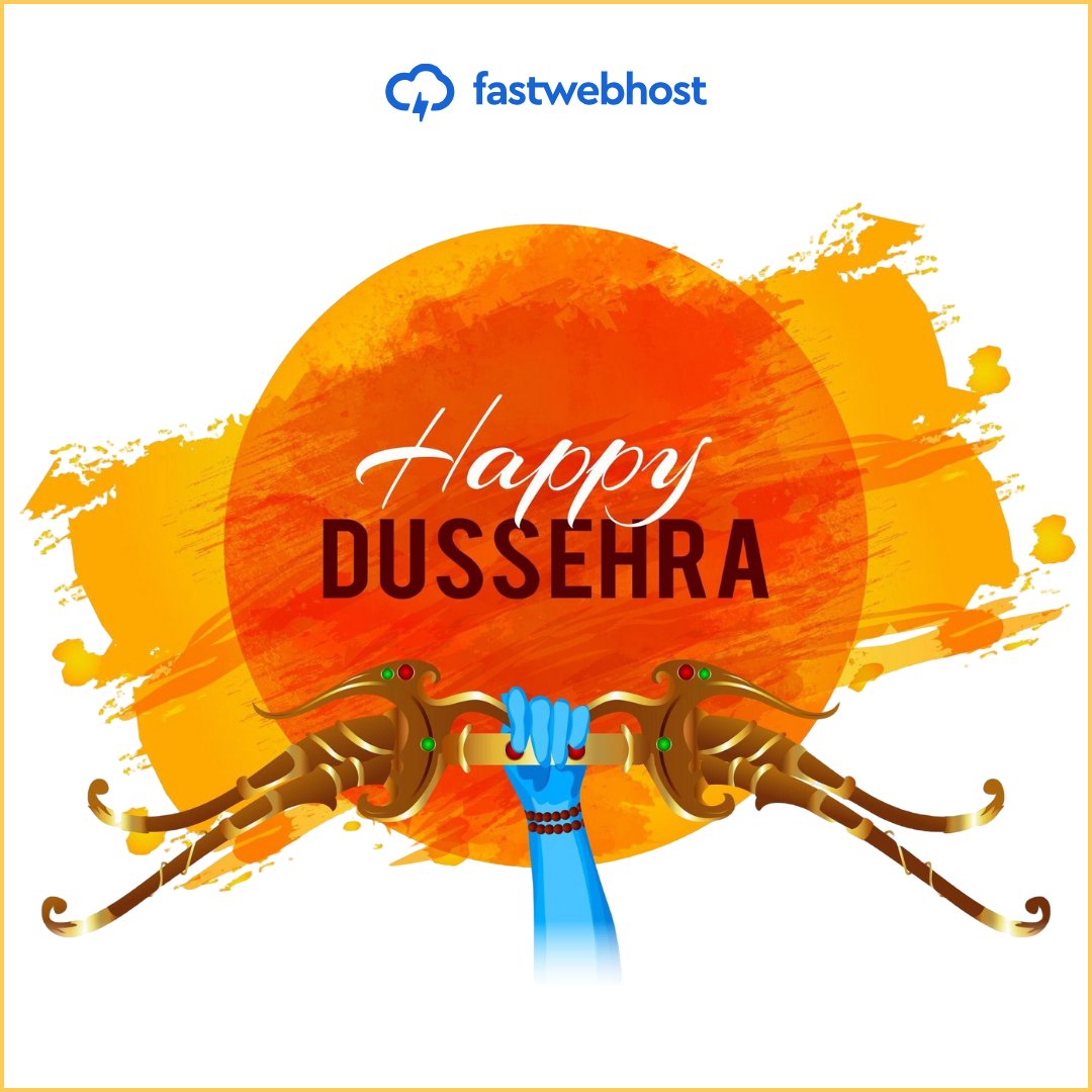 FastWebHostIN's tweet image. Wishing all our amazing customers a very happy Dussehra! 🎉 

May this festive season bring you joy, prosperity, and success. 
#HappyDussehra #Dussehra #FastWebHost 🌟🙏🏼