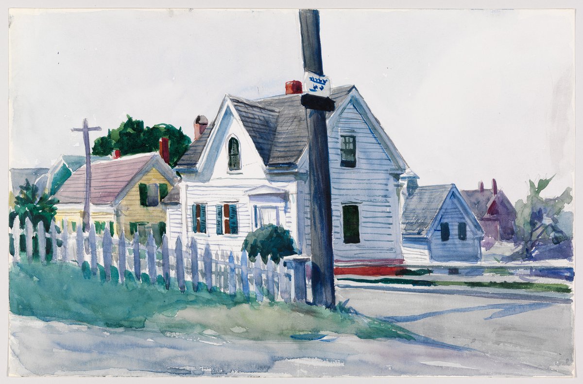 White House with Dormer Window - 1923,  #artbots #hopper