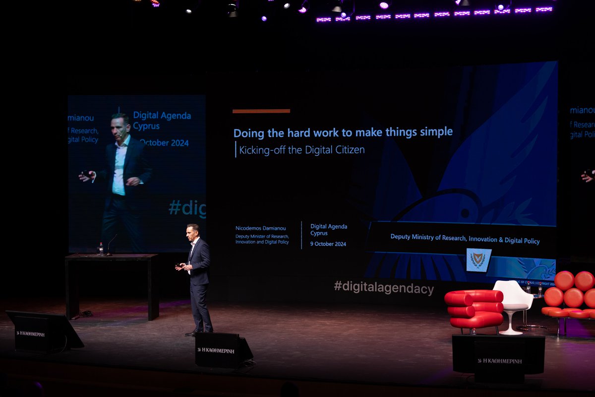 NicDamianou's tweet image. This week, I outlined our Ministry&apos;s plans in the #eGovernment dimension at the @agenda_cy, on a day that also marked the Council of Ministers’ decision to subsidize #eIDs for 100,000 Cypriot citizens over 18yrs.

A fantastic event, amazing speakers, great discussions! Engaging…