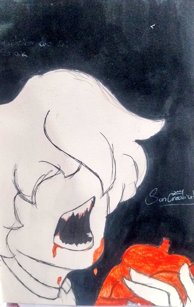 Sun_Creativity's tweet photo. "Take a bite of my heart, it's yours after all"
Hahaha it's really funny to draw with music, inktober day 11: snack 
#Inktober #inktober2024 #inktober_perfectchallenge2024 #inktobersnacks #inktoberchallenge https://t.co/BbcxliV7UC
