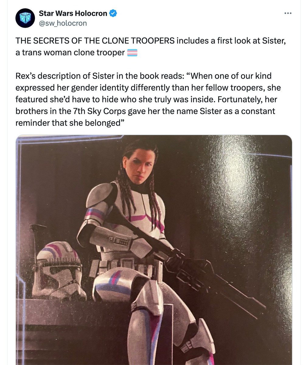 SCShipyards's tweet image. Ok, serious talk - just for the giggles (wait) - for a moment.

I know about 99. He was intentionally kept around to see how the Jango Fett clones would age.

I know about the Bad Batch. They were deliberate mutations to see how far the genome could be pushed.

I know about…