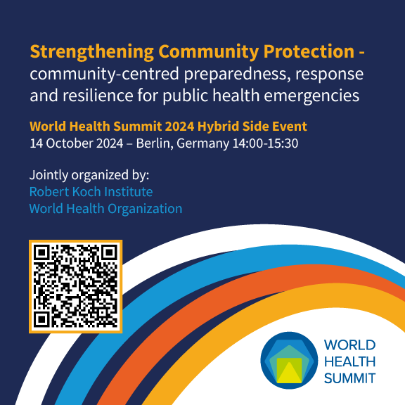 Join us at join us at the #WorldHealthSummit. 
Our event will bring together experts and thought leaders to discuss how community-centred preparedness, response, and resilience can be enhanced in the face of public health emergencies.