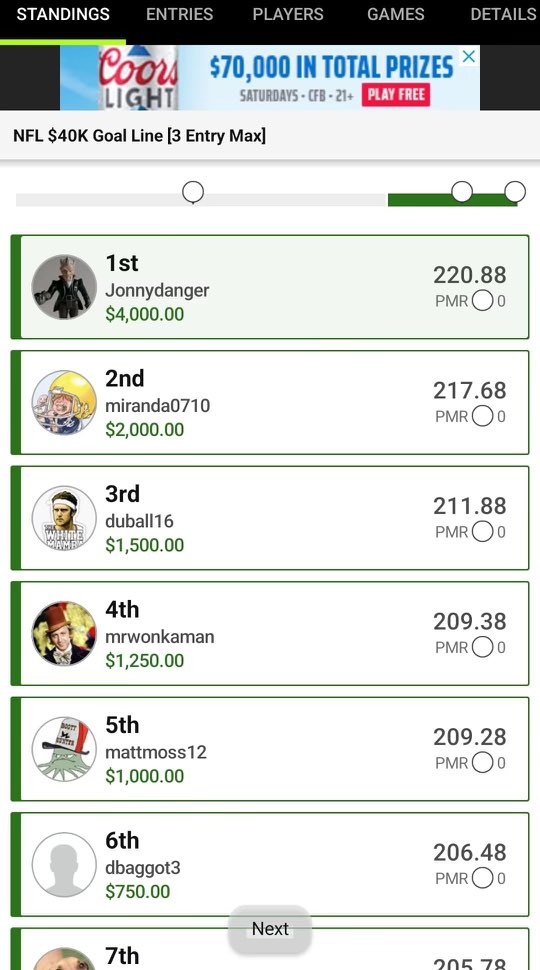 FFBlueprint's tweet photo. Our Tipsy Picks have been on🔥 recently, with another big win from a member last week!

Become member to make smarter lineups on DraftKings and FanDuel, just $27 for a YEAR of access!

👉 https://t.co/k3achpjyfx https://t.co/Mg8koiEZOe