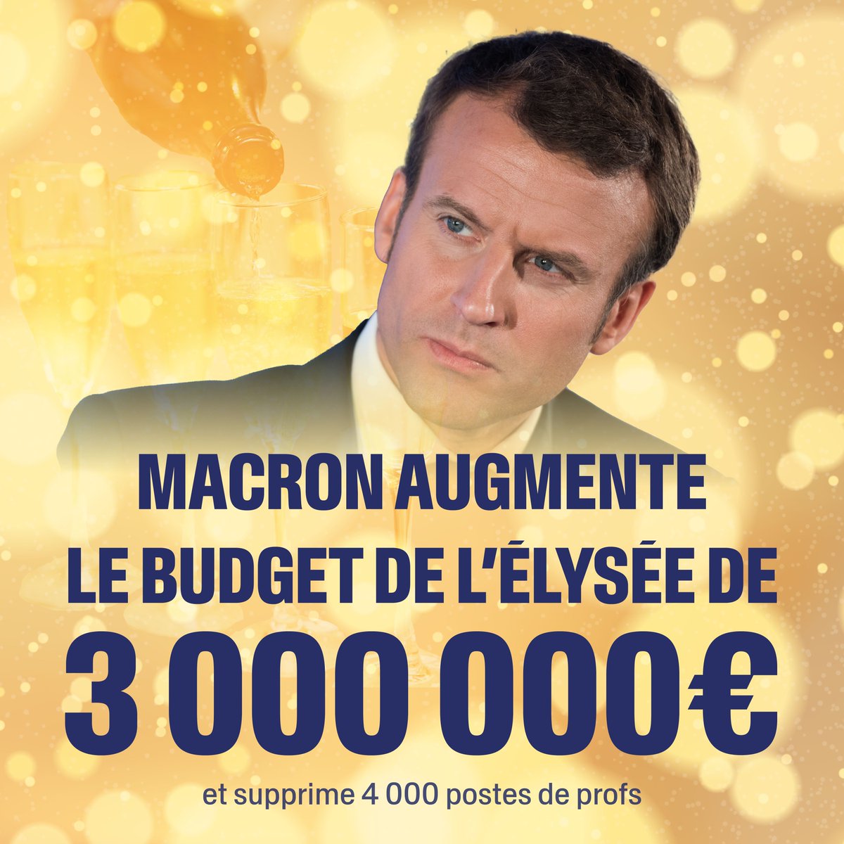 François Ruffin (@francois_ruffin) on Twitter photo 4000 profs en moins pour l'Education nationale, baisse des remboursements médicaux par la Sécu, coupes dans Ma Prime Rénov, pour les Français c'est le rationnement, mais là-haut, dans son château, Macron augmente son budget de 3 millions d'euros ! 4000 profs en moins pour l'Education nationale, baisse des remboursements médicaux par la Sécu, coupes dans Ma Prime Rénov, pour les Français c'est le rationnement, mais là-haut, dans son château, Macron augmente son budget de 3 millions d'euros !