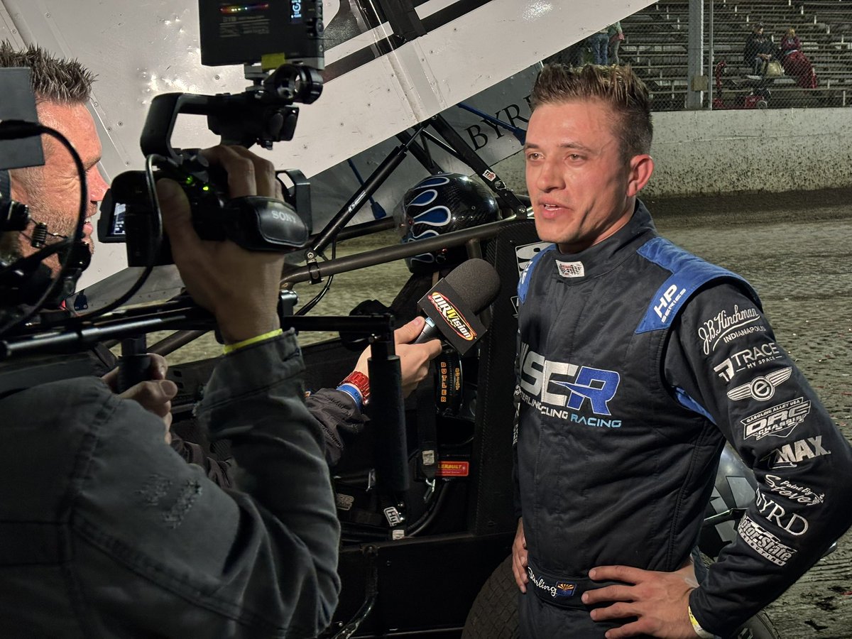 A tad bit short of National Tour win number 1️⃣ for Sterling Cling.

Nevertheless, a runner-up against the best 360 Sprint Car competition in the nation is a commendable feat for the first-year winged driver.