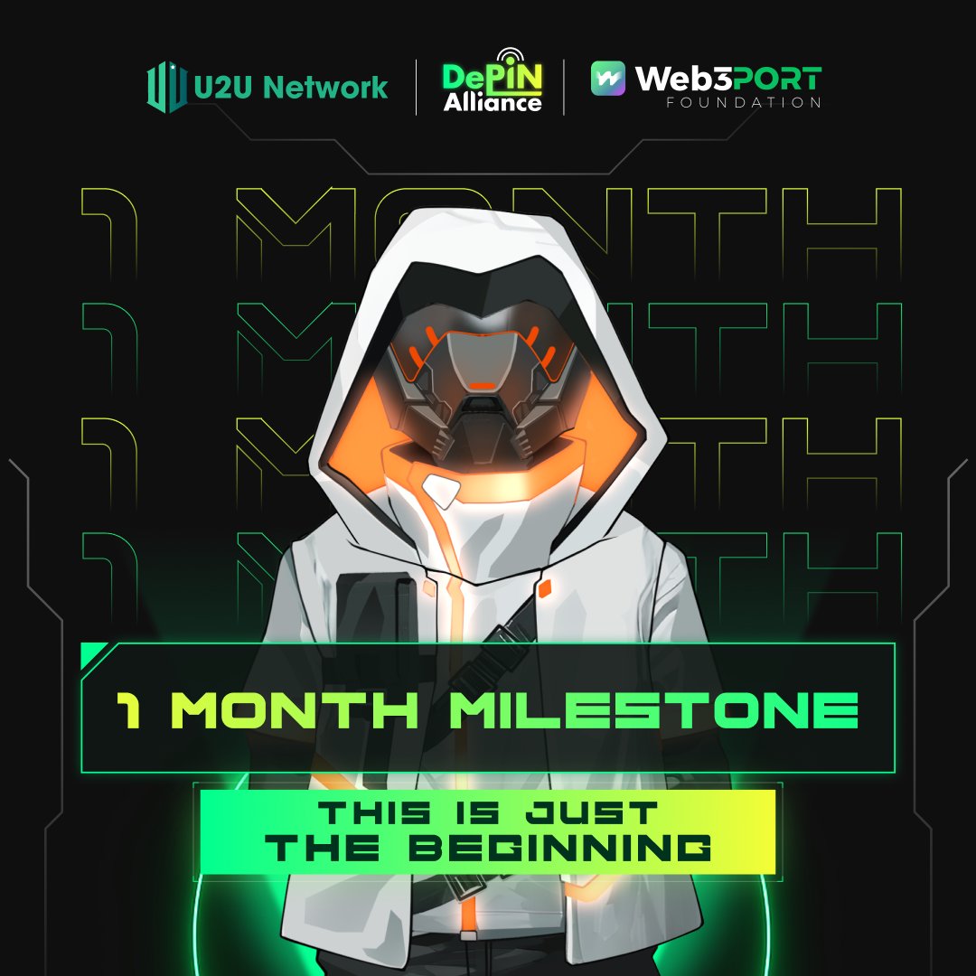 After 1⃣ month:

🫂 Over 730,000 active users on <a href="/DePINApp/">DePIN Alliance</a> 
🤝 Nearly 40 partners onboard
❤️ And tremendous support from our community 

This is just the beginning! 🚀

🪂 Get ready for the next wave—the wave for "AI..."

#DePINAlliance #DePINApp #U2UDePIN #AI