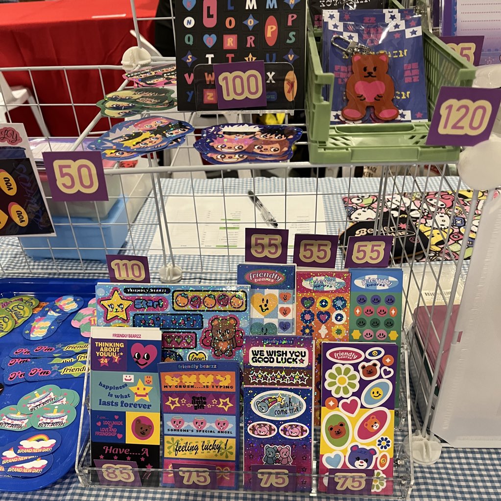 we r here at komiket table B34 🧸🌠🍎
