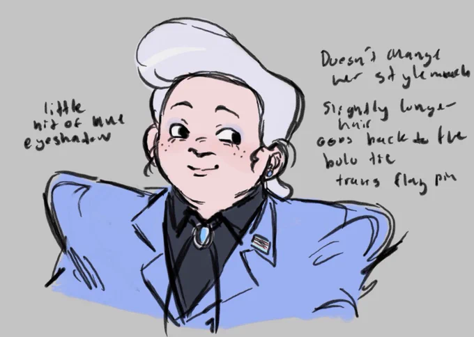 Quick design sketches for a transfem Gideon comic I'm making #GravityFalls 