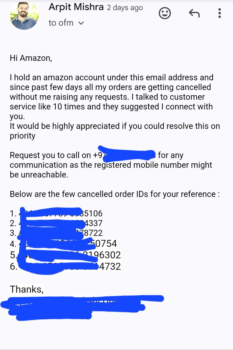 Sakshi Dhiman (@thysilentsoul) on Twitter photo <a href="/AmazonHelp/">Amazon Help</a> <a href="/kriticalCase/">Kriti Dhiman</a> So, I write to OFM, your customer service doesn't even refunds the prime subscription. All these online services have made a mockery of the common man! Now I understand why #DigitalIndia is a big threat to us. <a href="/AmazonHelp/">Amazon Help</a> <a href="/kriticalCase/">Kriti Dhiman</a> So, I write to OFM, your customer service doesn't even refunds the prime subscription. All these online services have made a mockery of the common man! Now I understand why #DigitalIndia is a big threat to us.