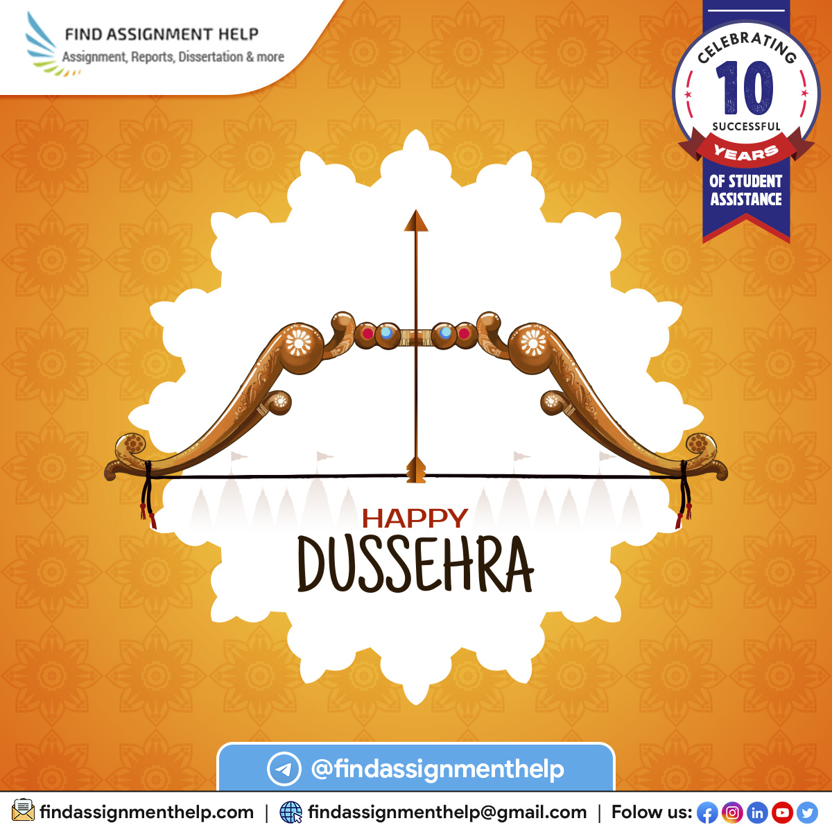AssignmentFind's tweet image. Wishing all a fun-filled Dusshera!
Get expert guidance from us!
Use the link in the description to get the best possible price on your orders.
shorturl.at/ikyER
Or click on 📷tinyurl.com/27e3th3m
#UKHomeworkHelp #RegentCollegeLondon #internationalstudentsbeware