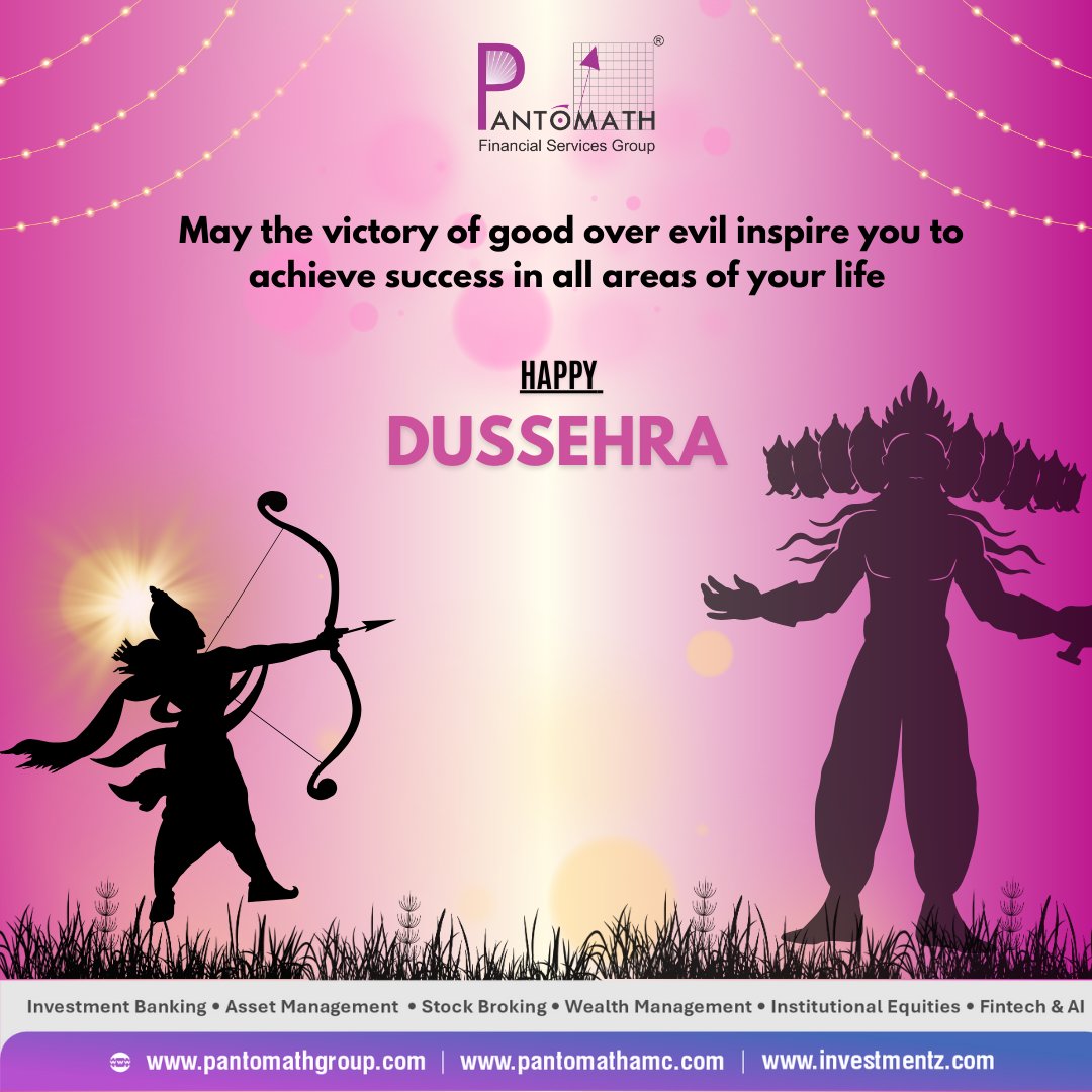pantomath_group's tweet image. As Dussehra teaches us the triumph of good over evil, it&apos;s a reminder that with the right strategy, every obstacle can be overcome. Celebrating victories, both big and small. 

#Dussehra #PathToVictory #Pantomath