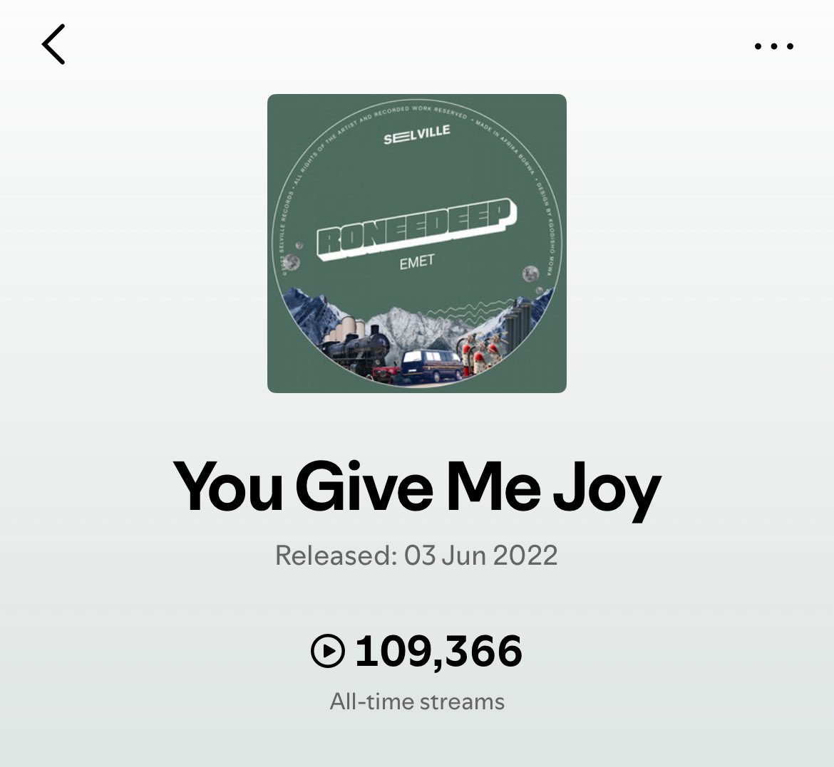 RoneeDeep's tweet photo. Grateful for the love!
You Give Me Joy’ has officially hit 100k streams on @spotifyartists 🙏🏾 Thank you for all the support, and here’s to many more! 🎶
@SelvilleRecords
#RoneeDeep #YouGiveMeJoy #HouseMusic #Milestone #100kStreams https://t.co/90RpbWwnPM
