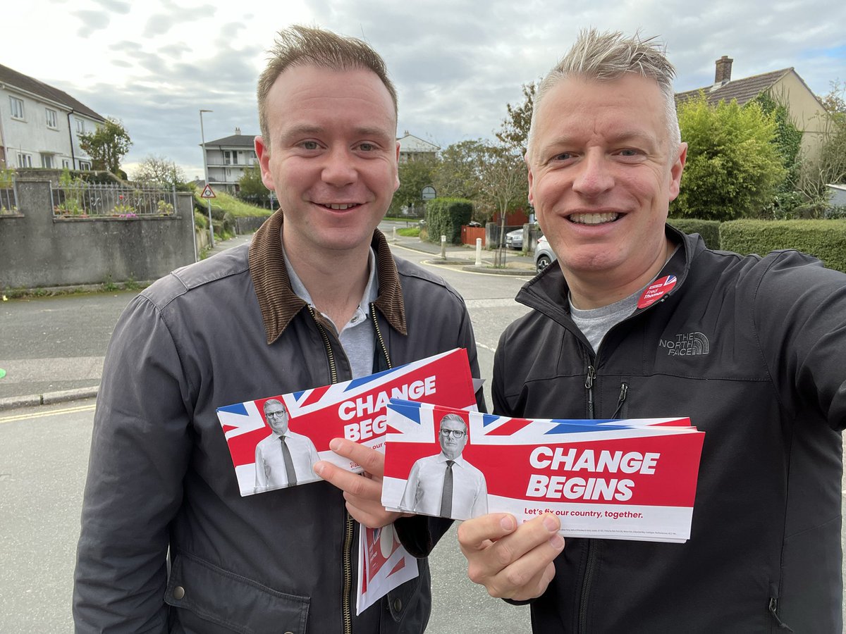 Luke Pollard MP (@lukepollard) on Twitter photo Thanks to the volunteers out on the doors in #Plymouth today with <a href="/FredThomasUK/">Fred Thomas MP</a> and me.
#ChangeBegins Thanks to the volunteers out on the doors in #Plymouth today with <a href="/FredThomasUK/">Fred Thomas MP</a> and me.
#ChangeBegins