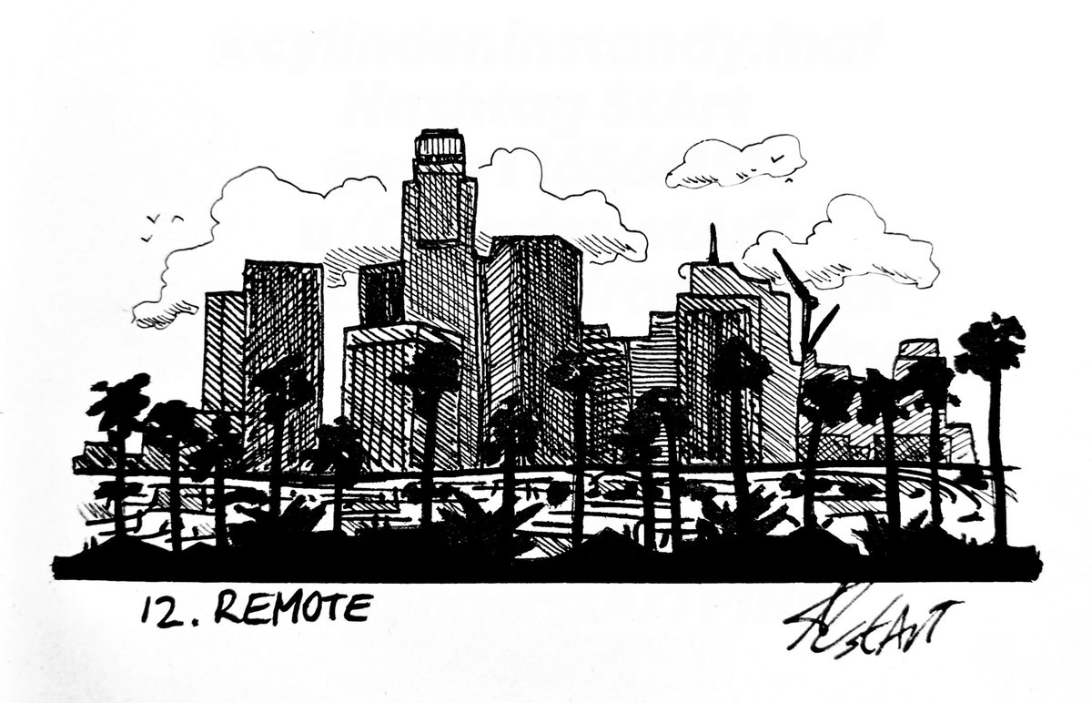 stArT16566151's tweet photo. Day 12. Remote 🌄 

#Inktober2024 #Inktober #Inktober2024Day12Remote #Day12Remote #LosAngeles https://t.co/Yd1flx3EtK