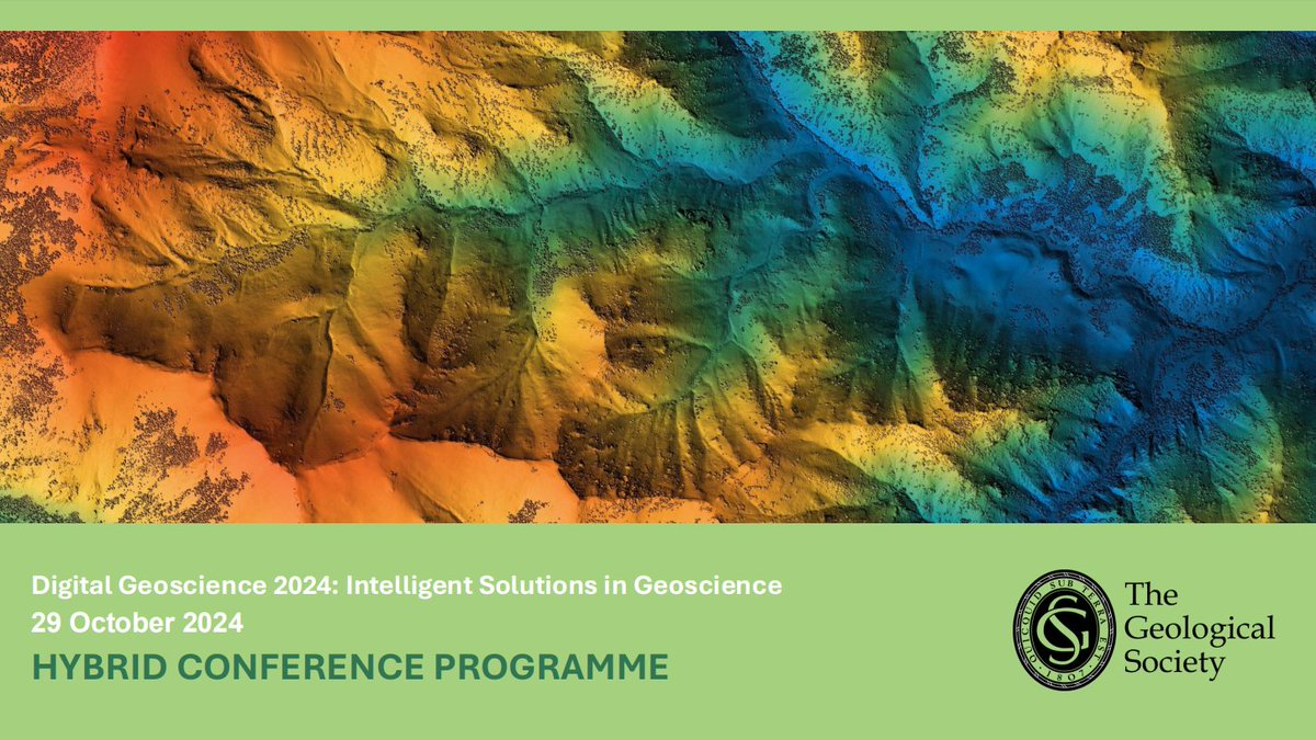 GeolSoc's tweet image. The Digital Geoscience Conference 2024 programme is available to view... geolsoc.org.uk/24-Digital-Geo… 

#DigitalGeo2024 #DigitalGeoscience #DataGeoscience #DataAndGeoscience #GeoscienceAndAI #EarthScience #AIGeoscience #Geology