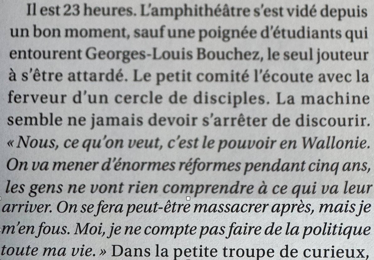 michel henrion (@michelhenrion) on Twitter photo #Pépite>ces propos de <a href="/GLBouchez/">Georges-L BOUCHEZ</a> rapportés par <a href="/Wilfried_mag/">Wilfried mag</a>: "Nous, ce qu'on veut, c'est le pouvoir en Wallonie. On va mener d'énormes réformes pendant cinq ans. Les gens ne vont rien comprendre à ce qui va leur arriver. On se fera peut-être massacrer après, mais je m'en fous" #Pépite>ces propos de <a href="/GLBouchez/">Georges-L BOUCHEZ</a> rapportés par <a href="/Wilfried_mag/">Wilfried mag</a>: "Nous, ce qu'on veut, c'est le pouvoir en Wallonie. On va mener d'énormes réformes pendant cinq ans. Les gens ne vont rien comprendre à ce qui va leur arriver. On se fera peut-être massacrer après, mais je m'en fous"