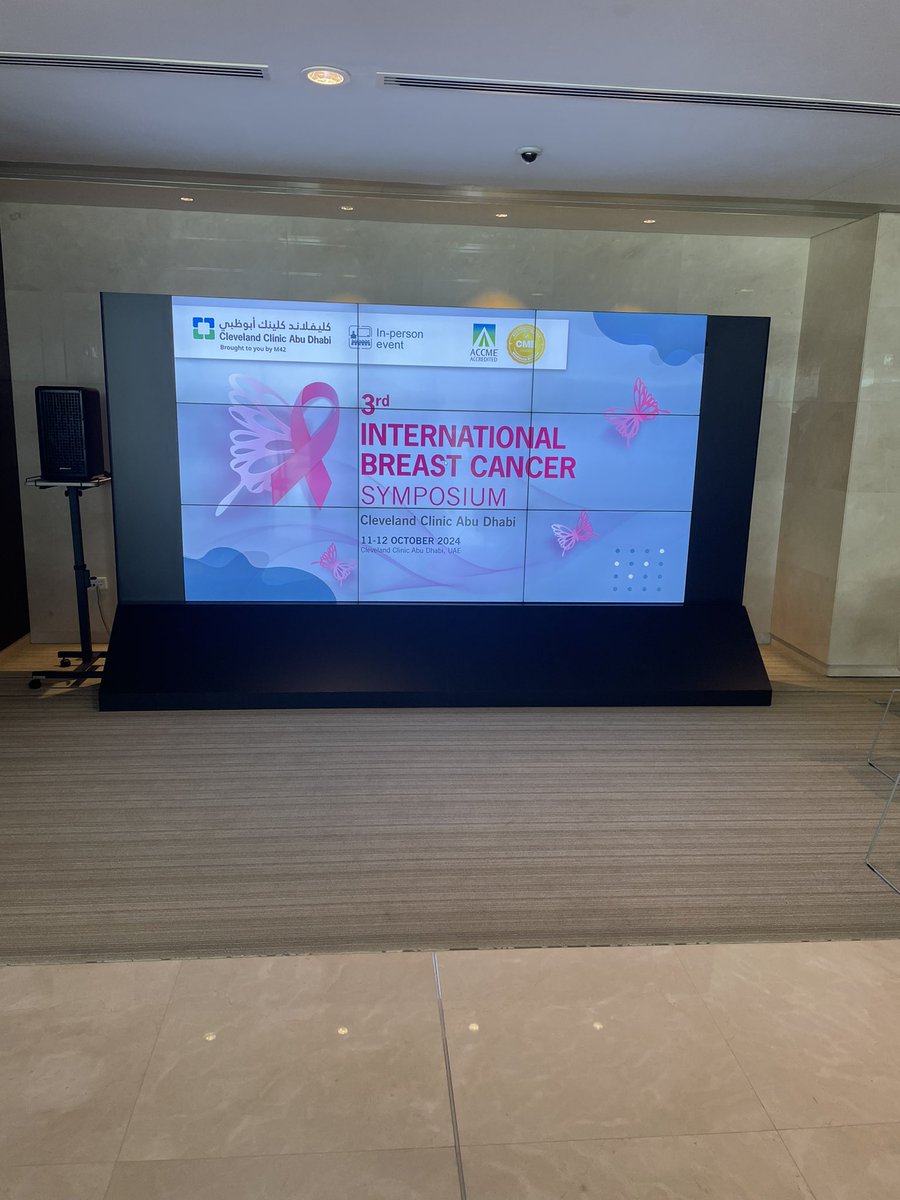 Was a pleasure speaking at this great meeting with colleagues from <a href="/ClevelandClinic/">Cleveland Clinic</a> like <a href="/gt_budd/">GT Budd</a> as well as colleagues from <a href="/CCAD/">Cleveland Clinic Abu Dhabi</a> and around the world  <a href="/grobmys/">Stephen Grobmyer</a> <a href="/fadygeara/">Fady Geara</a>