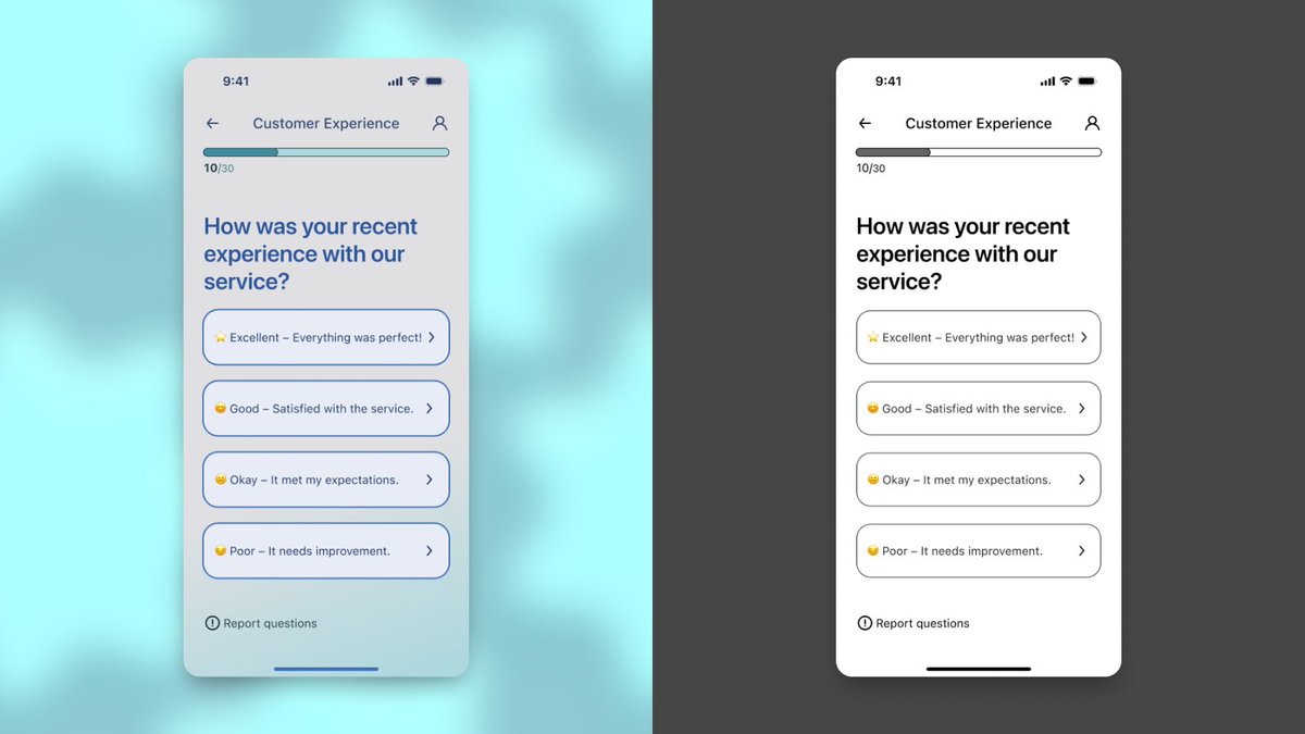 ashish1lexbaa's tweet image. 🚀 Day 38 of my #50DaysUIChallenge! Crafting a seamless survey experience with SurveyBuckets 📝📊
Simplified customer feedback, one question at a time! #CustomerExperience #SurveyDesign #FeedbackMatters   #SurveyApp #UserFeedback #UnderstandingCustomers #QuestionnaireDesign