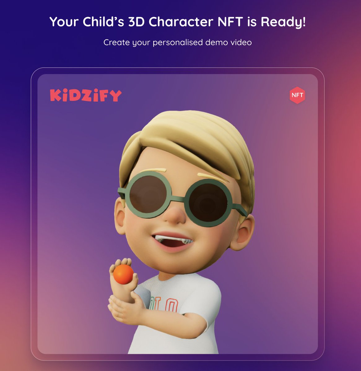 Kidzify.ai is a world first customized cartoons. (@kidzifyai) on Twitter photo Glad to announce we're a part of Radar Hackathon! With Solana, kids can turn their favorite cartoon characters into NFTs and access personalized educational content. Let's shape the future of children's entertainment with AI and Web3! #Solana #Hackathon #NFT #Web3
<a href="/KumekaTeam/">Kumeka Team</a> Glad to announce we're a part of Radar Hackathon! With Solana, kids can turn their favorite cartoon characters into NFTs and access personalized educational content. Let's shape the future of children's entertainment with AI and Web3! #Solana #Hackathon #NFT #Web3
<a href="/KumekaTeam/">Kumeka Team</a>
