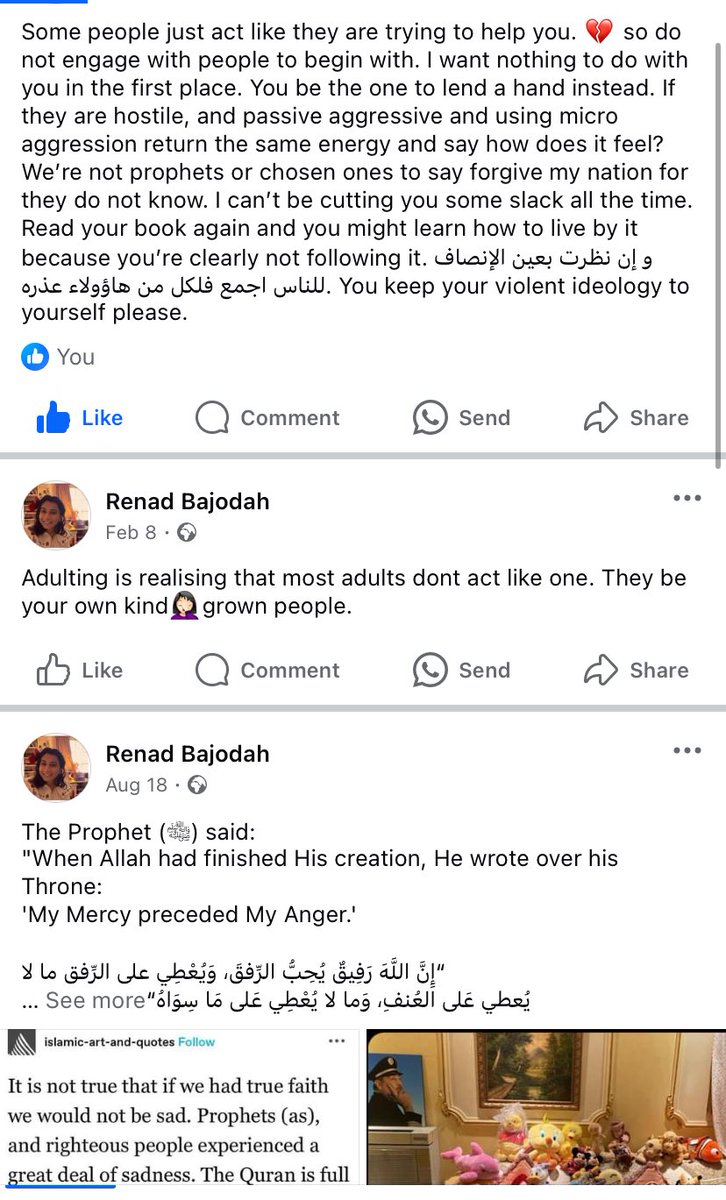 renadbajodah's tweet image. ولنصبرن على ما آذيتمونا 

facebook.com/share/jxu2fToK…
في العالم ما يكفي من القسوه، فالتكن انت اللين.
داء اجتماعي أرجو الشفاء منه سريعا 
.God’s hand from start to finish
🤍🤍
instagram.com/reel/C-5dOj8uV…
Life is incredibly short


#Quranic #Verses #BiblicalScripture