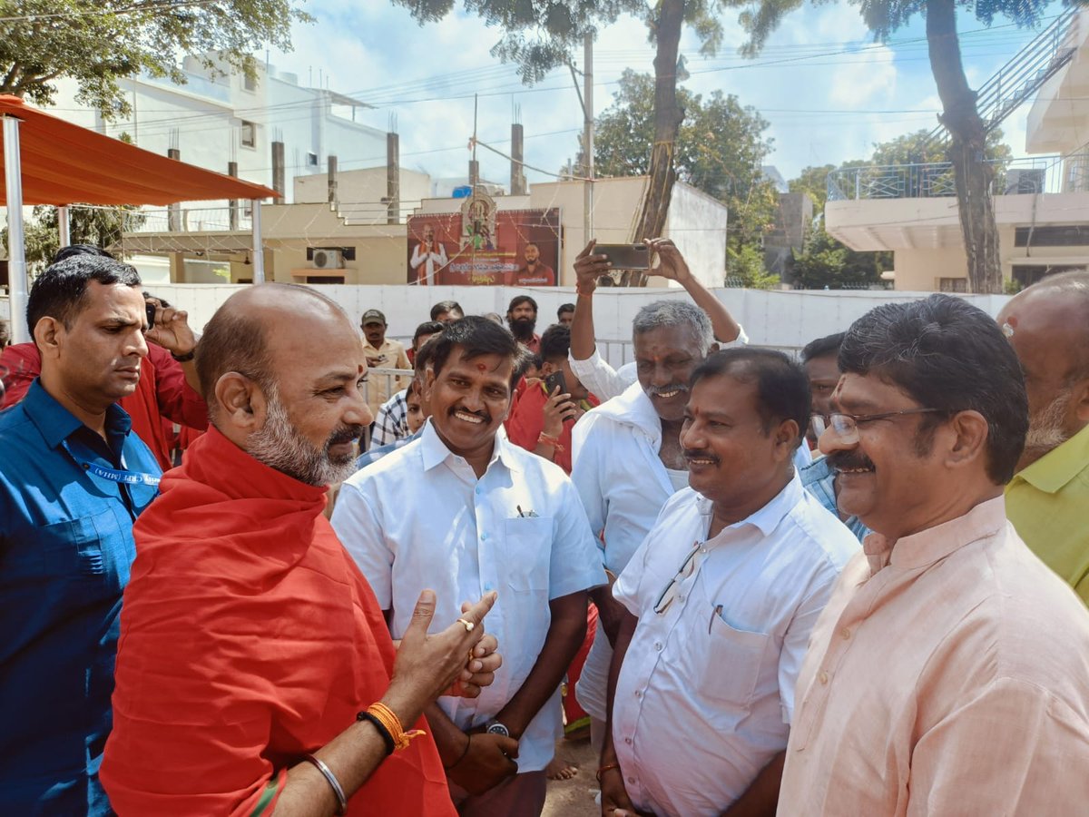 With Bandi Sanjay garu yesterday