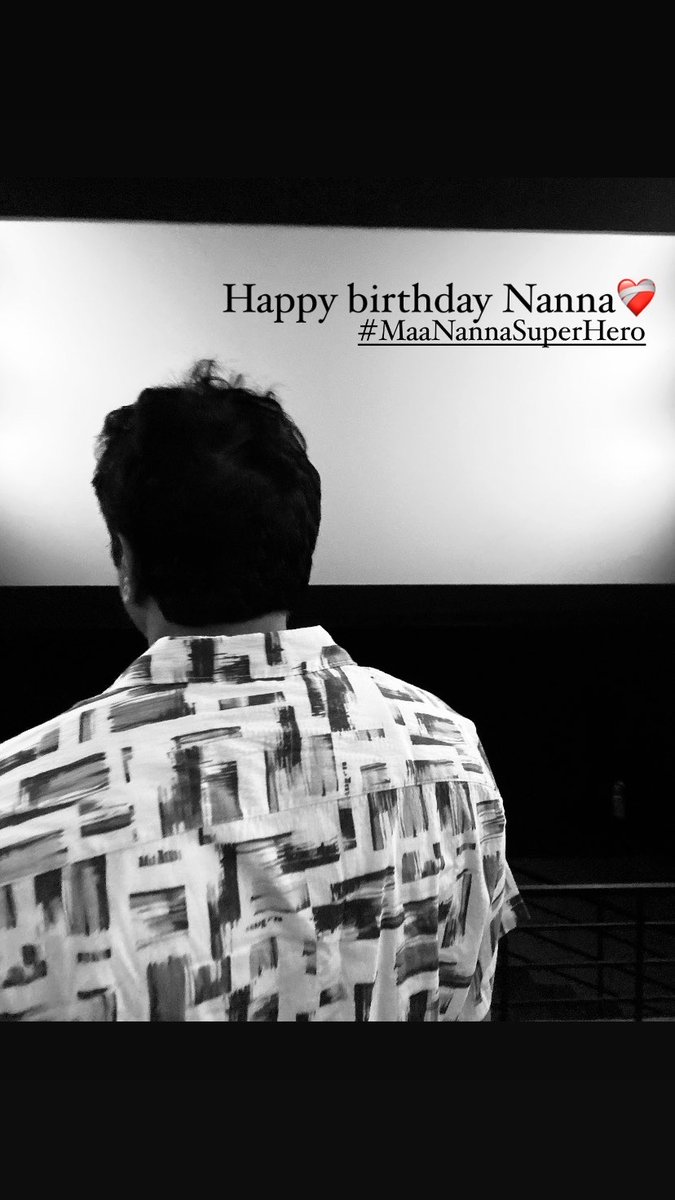 Watched #MaaNannaSuperhero With My Nanna on his birthday.
Felt cute