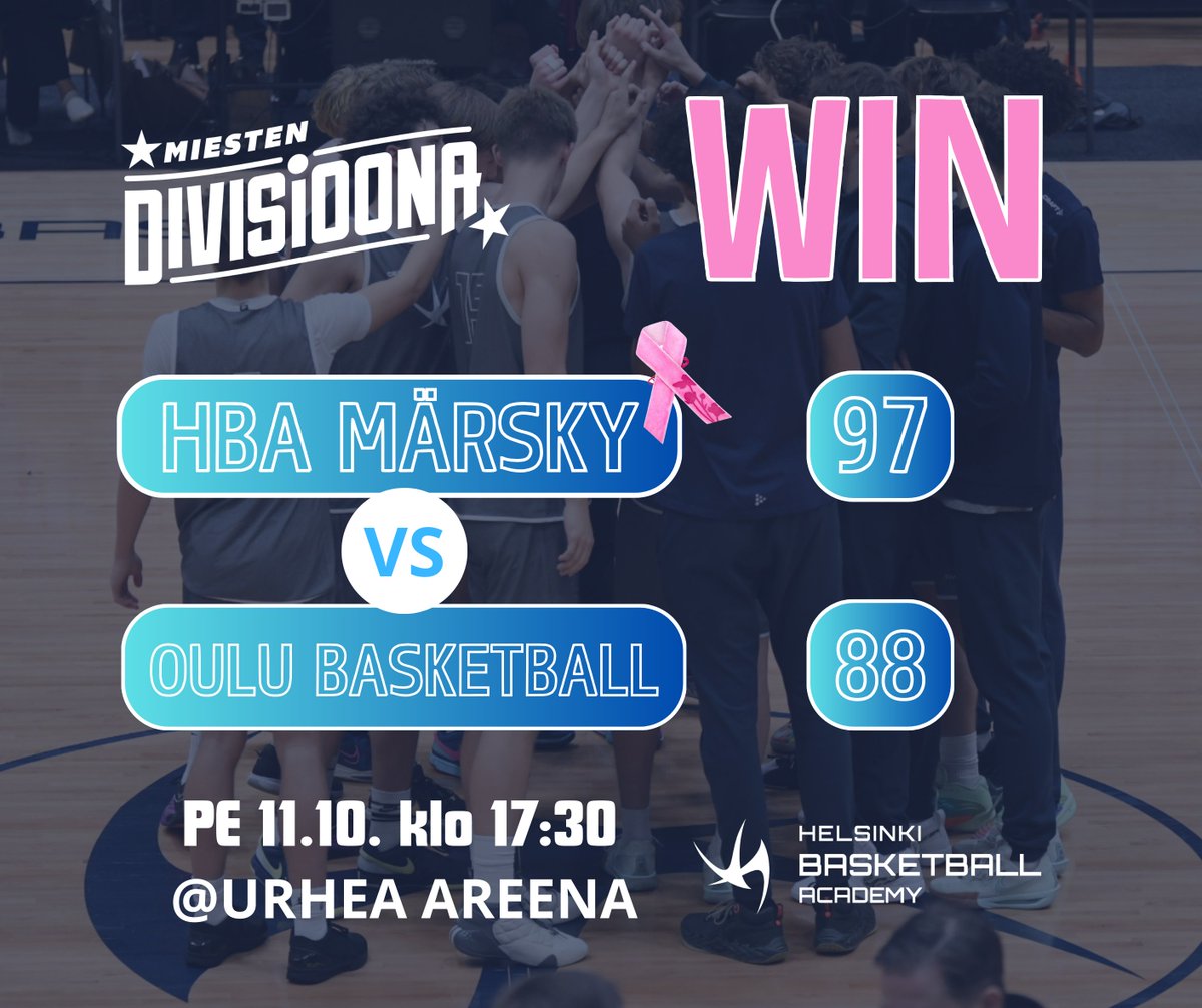 Way to start the season! Cama Boys💪🙌

Jonas Kaivos 27 PTS / 5 RBS  / 5 AS / 35 EF
Olavi Suurtela 21 PTS/ 13 RBS / 2 AS / 23 EF
Kalle Kuhalampi 13 PTS / 9 RBS /2 AS / 18 EF

<a href="/Makelanrinne/">Märsky</a> <a href="/basketfinland/">Basketball Finland</a>