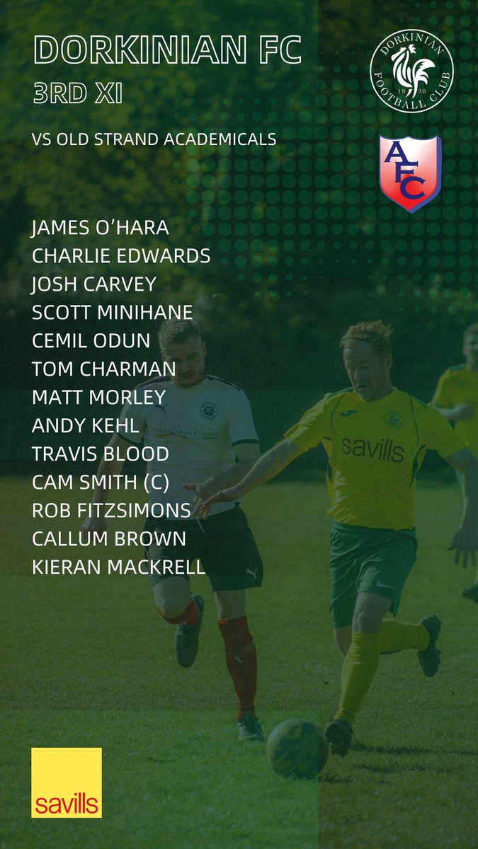 Dorkinian Football Club (@dorkiniansfc) on Twitter photo Our first team host <a href="/RobRoyRovers/">Rob Roy Rovers</a> down at Pixham Lane in AFC Premier action. With both sides looking to extend their perfect start, it should be a cracker.
The 2s keep it local venturing to face <a href="/Reigatians/">Reigatians AFC</a> in the cup, while our 3s are also on the road to <a href="/OldStrandAccies/">OSAFC</a>
🐥 Our first team host <a href="/RobRoyRovers/">Rob Roy Rovers</a> down at Pixham Lane in AFC Premier action. With both sides looking to extend their perfect start, it should be a cracker.
The 2s keep it local venturing to face <a href="/Reigatians/">Reigatians AFC</a> in the cup, while our 3s are also on the road to <a href="/OldStrandAccies/">OSAFC</a>
🐥